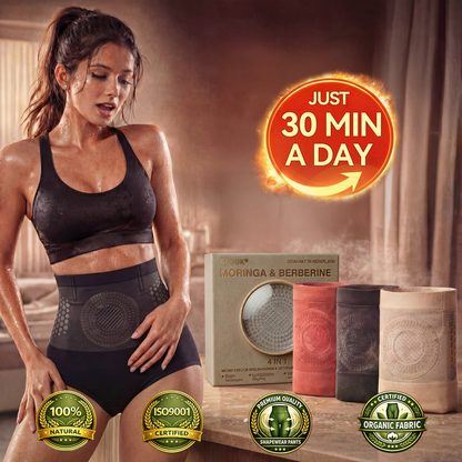 ☀️𝐌𝐨𝐫𝐢𝐧𝐠𝐚 & 𝐁𝐞𝐫𝐛𝐞𝐫𝐢𝐧𝐞 4‑In‑1 Micro‑Particle Sculpting & Fat‑Burn Shorts