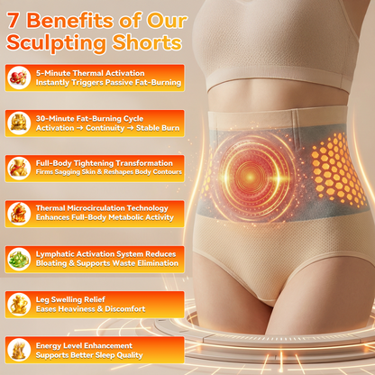 ☀️𝐌𝐨𝐫𝐢𝐧𝐠𝐚 & 𝐁𝐞𝐫𝐛𝐞𝐫𝐢𝐧𝐞 4‑In‑1 Micro‑Particle Sculpting & Fat‑Burn Shorts