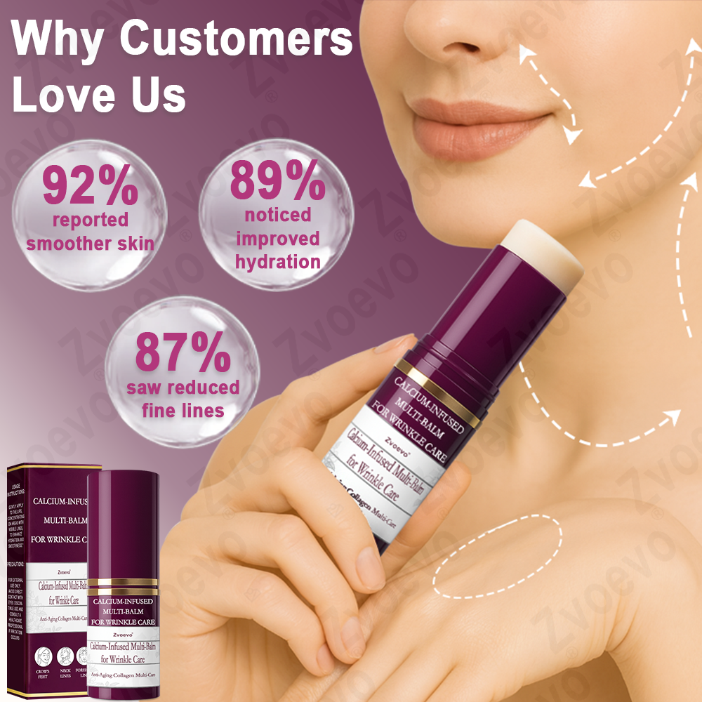 💧✅ Official Store: Zvoevo® Calcium Collagen Repair Lip Balm 👩‍⚕️ TGA Certified (For wrinkles and fine lines, smoothing nasolabial folds and neck lines, softening crow's feet)